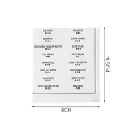 Lazy Corner - Lettering Transparent PET Travel Soft Bottle (Various Designs) / Label Sticker Label Sticker - White - One Size