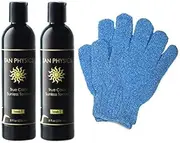 Tan Physics True Colour Tanner (2 Pack) w/FREE Exfoliation Gloves by Sans-Sun