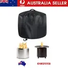 Round Fire Pit Cover Heavy Duty Waterproof Fire Bowl with Strap for Outdoor