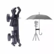 Outdoor Umbrella Clamp Clip Holder fr Tripod Light Stand DSLR Camera Photography