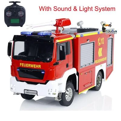 4x2 RC Fire Fighting Truck 1:14 Fire Vehicles 3-speed Transmission Radio Control
