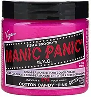 Manic Panic Hair Dye. Vegan Cream Formula Semi-Permanent 118Ml/4 oz Cotton Candy Pink