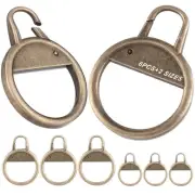 Brass Ring Zipper Pull 6 PCS Heavy Duty Metal Zipper Fixer Tab Repair Set for...