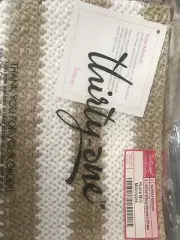 Thirty-One Gifts Rubie Mini - Brand New - White Striped Straw AF89