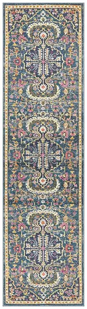 Babylon Dream in Navy : Runner Rug