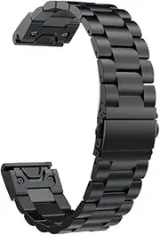 [ISOUDE] 20 22 26MM Watchband Straps For Garmin Fenix 7X 7 6X 6S 6 5X 5Plus 3HR Metal Quick Release Stainless Steel Replcement Wrist Band