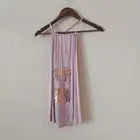 Juniors Mauve Pink Tank Top With Gold Elephants Sz Large NEW