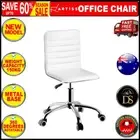 Artiss Office Chair Computer Desk Gaming Chairs PU Leather Low Back White New AU