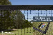 Cat Enclosure Net 15m x 1.8m REINFORCED EDGE + Easy-Fit Zipper Panel (1.7m X 1m)