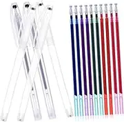 GLSTOY 12- -Soluble Marker Pen Set Markers for Fabric Erasable Ink Pens Visible Marks Tailors Sewing