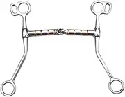 Eigell Stainless Steel Snaffle Bit Gag Bit Horse Equipment for Controling Horse Activities