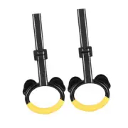 2x Gymnastics Rings Pull up Rings for Children with Adjustable Straps Bar