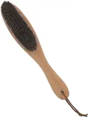 Wooden Handle Horsehair Brush Soft Bristles for Jacket Cleaning Horsehair Clothes Brush