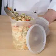 32oz Deli Food Storage Containers with Lid Togo Soup Cup Microwave Safe