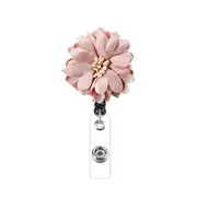 Sunflower Badge Reel Holder Retractable ID Badge Holder with Alligator Clip for Office Teacher Doctor Nurse Volunteer