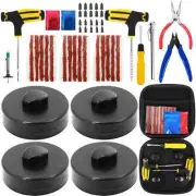 Rubber Jack Pad Adapter Protector Jacking Tool Tire Repair - Storage Box Kit