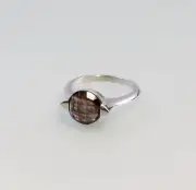 9907325 925 Silver Ring Smoky Quartz