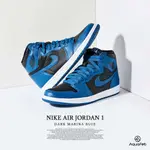 NIKE JORDAN 1 OG DARK MARINA BLUE 男鞋 黑色 藍色 AJ1 經典 高筒 休閒鞋 555088-404