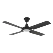 Fresco DC Ceiling Fan 52" Black LED Light White - 60090