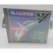 FUJIFILM CD-RW 5 PACK 74 MIN 650/MB BRAND NEW IN PACKAGE