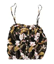 Rip Curl Tropical Floral Button Front Playabella Sleeveless Juniors Top NWT