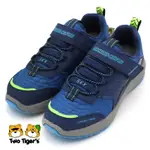 SKECHERS DYNAMIC TREAD 魔鬼氈 運動鞋 中大童 藍 R7346(403664LNVBL)