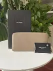 YSL Camel Zip Around Wallet NIB
