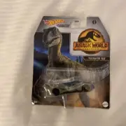 Hot Wheeels Character Cars Jurassics World Velociraptor Blue New Excellent
