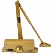 Light/Medium Duty Designer Commercial Door Closer - LYNN Hardware DC5003 (Brass)