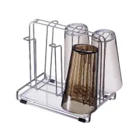 在飛比找momo購物網優惠-【日本ASVEL】SPOSE 不鏽鋼水杯架(廚房杯具收納 馬