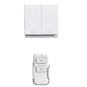 New Durable 433MHz ABS 2-CH Home Light Switch+RF Wireless Remote Control Set