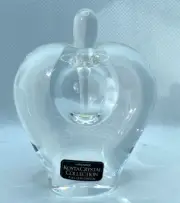 Handmade Kosta Crystal Collection Heart Shaped Perfume Bottle Signed 98310