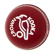 Kookaburra Crown 2 Piece Senior Cricket Ball 156g Red - Australian Made