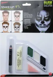 Glow In The Dark Skeleton Greasepaint Makeup Kit
