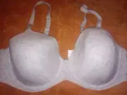 Bali Brand Soft Comfort Underwire T-shirt Bra 40DD Gray Molded Cup New
