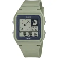 在飛比找momo購物網優惠-【CASIO 卡西歐】卡西歐復古電子錶-淡綠(LF-20W-