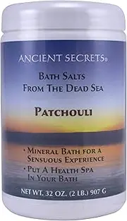 Ancient Secrets Mineral Baths, Aromatherapy Dead Sea, Patchouli, 32 Ounce (Pack of 2)