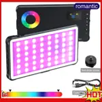 ROM SL-C02 RGB LED 攝像燈 2500K-9000K 雙色溫攝影燈補光燈便攜式 RGB 用於直播