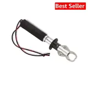 Lightweight Black/Silver Fish Gripper with Spring-Loaded Scale - One Hand Use
