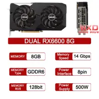 在飛比找蝦皮購物優惠-華碩 DUAL RX6600 8G AMD Radeon R