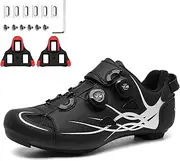[SUMECH] Mens Cycling Shoes Womens, Compatible with Peloton Look SPD SPD-SL Delta Cleats Bike Shoes Indoor Cycle Road Sneakers