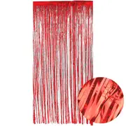 Metallic Red Foil Backdrop Curtain 100cm x 200cm