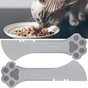 Multifunctional Cat Food Scoop Cat claw Can Opener, 2PCS Manual Can Opener Spoon for Effortless Canned Food Serving