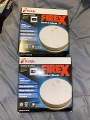 Lot Of 2 Kidde FireX Hardwire Ionization Smoke Detector With 9v Battery Backup