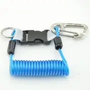 Scuba Diving Anti-lost Spiral Spring Coil Lanyard Safety Emergency Tool New