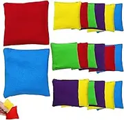 Small Bean Bags for Throwing 20PCS 1.97x1.97 inch Colorful Bean Bags for Tossing Game Soft Play Equipment for Kids Adult Throwing Small Bag Cornhole
