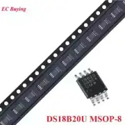 DS18B20U Digital Temp Sensor Chip MSOP-8 New Original 5pcs/1pc