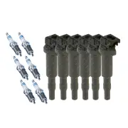 Bosch 6 Spark Plugs+6 Ignition Coils for BMW 125i E88 X5 E70 Z4 E89 3.0L 2.5L I6