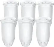 6-Pack ZR-017 Water Filter Replacement for Water Pitcher and Dispenser, 6-Stage Filter Replacement 0 TDS for Improved Tap Water Taste, Certified to Reduce Chlorine and Odor