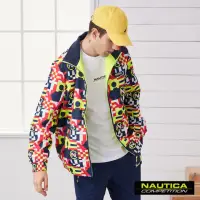 在飛比找momo購物網優惠-【NAUTICA】COMPETITION男裝繽紛圖騰防風外套